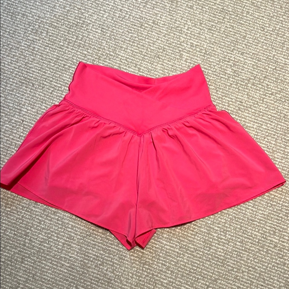 Offline Pink athletic Shorts with liner